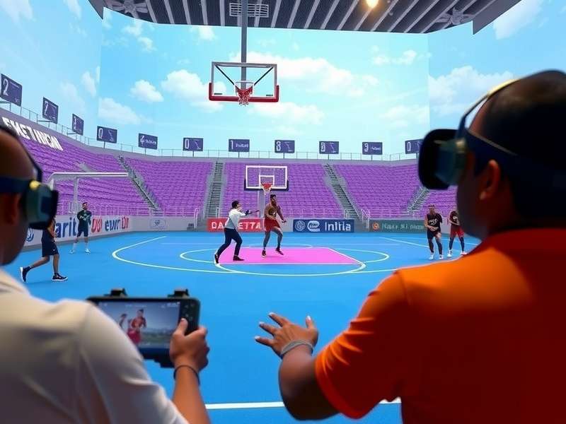 Basket Legend VR controls and interface demonstration